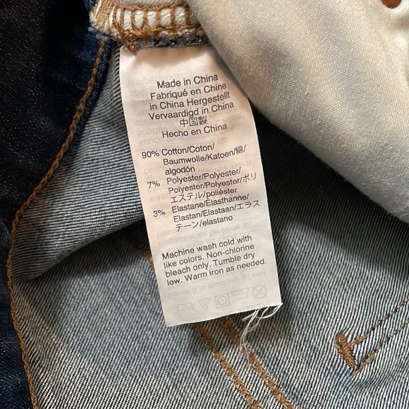 Madewell, Cali Denim Boot Jeans, Frayed, distressed, size 23 - Picture 4 of 5